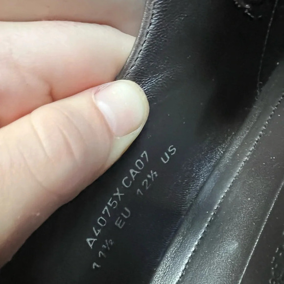 Ermenegildo Zegna Brown Dress Shoes, size 12.5 - Picture 6 of 6